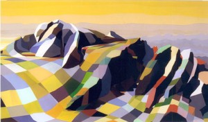 Torben-Giehler, Mont Blanc,2002,acrylique, 364x210 cm